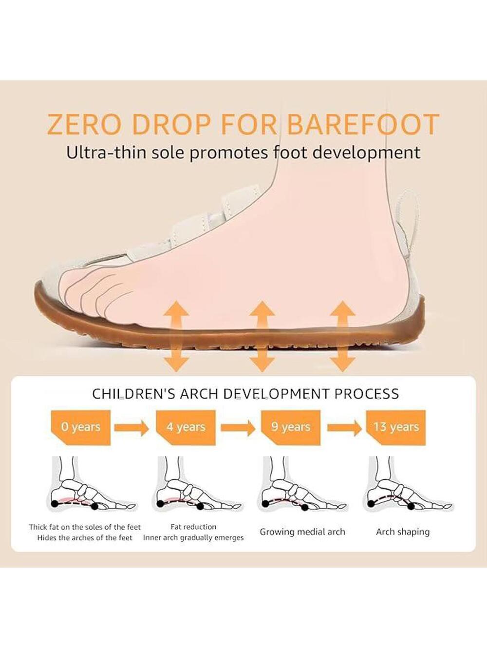 Toddler Blue Wide Toe Box Shoes with Zero Drop Sole for Healthy Foot Development